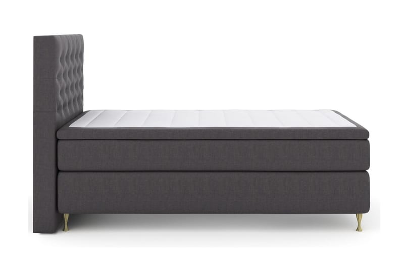 Select No 6 Kontinentalsäng 120x200 Fast Watergel - Mörkgrå - Möbler - Säng - Kontinentalsäng