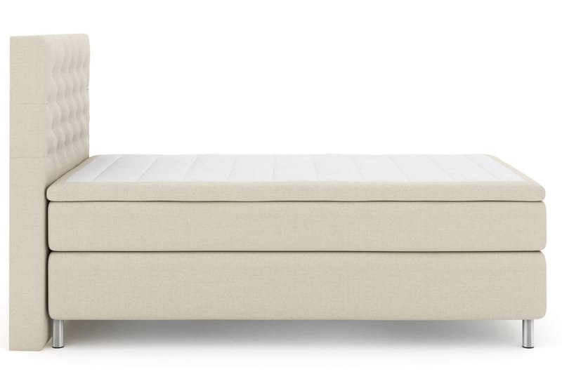 Select No 6 Kontinentalsäng 120x200 Medium Latex/Memory, Beige/Metall