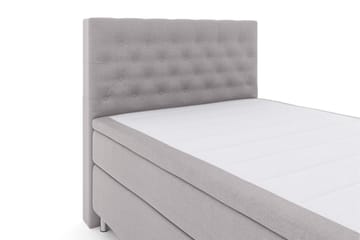 Select No 6 Kontinentalsäng 140x200 Fast Memory/Pocket - Ljusgrå/Metall - Möbler - Säng - Kontinentalsäng