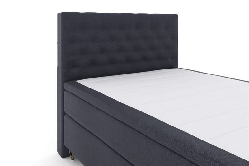Select No 6 Kontinentalsäng 140x200 Fast/Medium Latex/Memory - Blå/Metall V-Form - Möbler - Säng - Kontinentalsäng