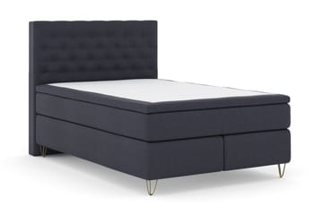 Select No 6 Kontinentalsäng 140x200 Fast/Medium Latex/Memory - Blå/Metall V-Form - Möbler - Säng - Kontinentalsäng