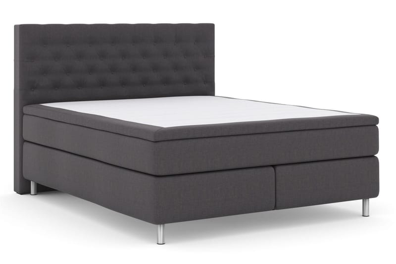 Select No 6 Kontinentalsäng 160x200 Fast/Medium Watergel - Mörkgrå/Metall - Möbler - Säng - Kontinentalsäng