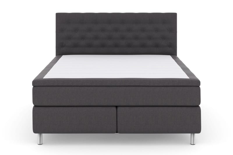 Select No 6 Kontinentalsäng 160x200 Fast/Medium Watergel - Mörkgrå/Metall - Möbler - Säng - Kontinentalsäng