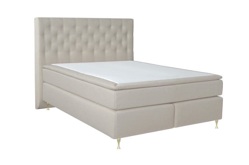 Select No 6 Kontinentalsäng 180x200 Fast/Medium Latex/Memory - Beige/Guld - Möbler - Säng - Kontinentalsäng