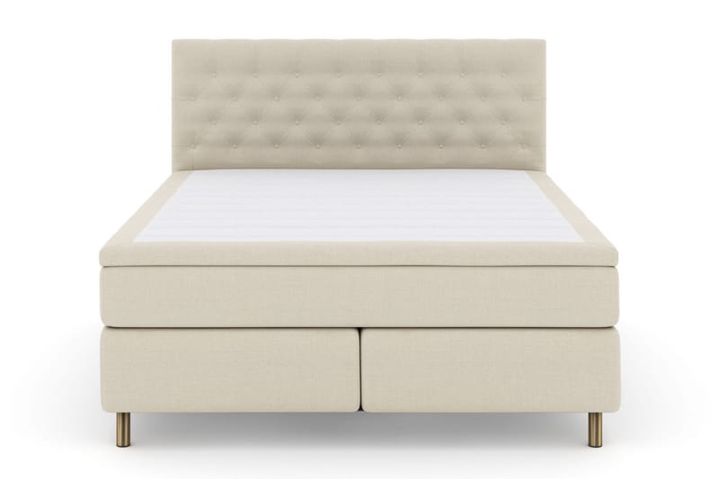 Select No 6 Kontinentalsäng 180x200 Fast/Medium Watergel, Beige/Koppar