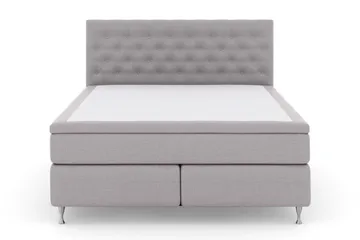 Select No 6 Kontinentalsäng 210x210 Fast Watergel - Ljusgrå/Silver - Möbler - Säng - Kontinentalsäng