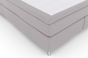 Select No 6 Kontinentalsäng 210x210 Fast/Medium Watergel - Ljusgrå/Metall - Möbler - Säng - Kontinentalsäng