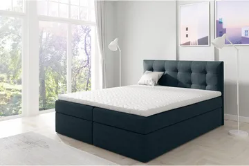 Skaftå Kontinentalsäng 120x200 Svart/Blå/Grå/Vit - Svart/Blå/Grå/Vit - Möbler - Säng - Kontinentalsäng