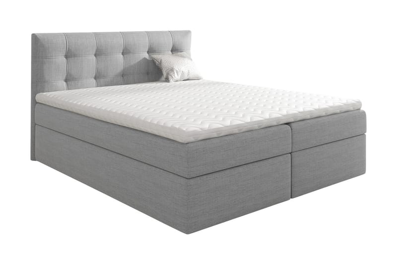 Skaftå Kontinentalsäng 120x200 Svart/Grå/Vit, Svart/Grå/Vit