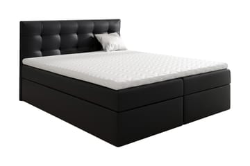 Skaftå Kontinentalsäng 160x200 cm - Svart/Vit - Möbler - Säng - Kontinentalsäng
