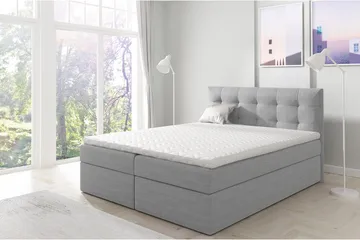 Skaftå Kontinentalsäng 160x200 - Svart/Grå/Vit - Möbler - Säng - Kontinentalsäng