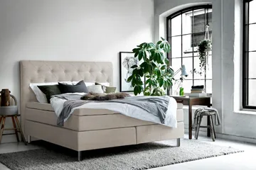 Smögen Kontinentalsäng 150x200 cm - Beige - Möbler - Säng - Kontinentalsäng