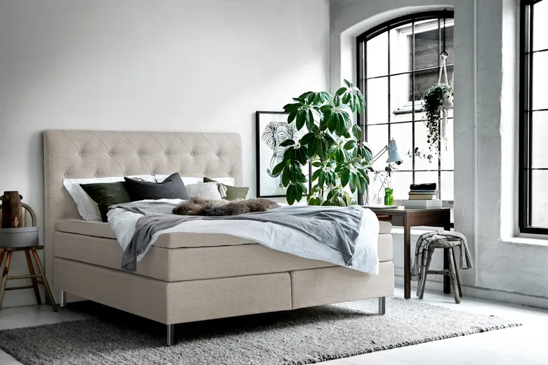 Smögen Sängpaket 180x200 cm - Beige - Möbler - Säng - Kontinentalsäng