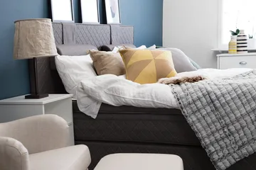 Sundborn Kontinentalsäng 210x210 Valbar - Grå - Möbler - Säng - Kontinentalsäng