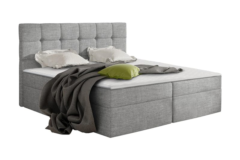 Svenes Kontinentalsäng 140x200 cm, Grå