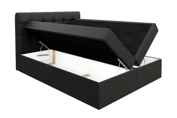 Svenes Kontinentalsäng 160x200 cm - Mörkgrå - Möbler - Säng - Kontinentalsäng