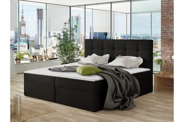 Svenes Kontinentalsäng 160x200 cm - Svart - Möbler - Säng - Kontinentalsäng