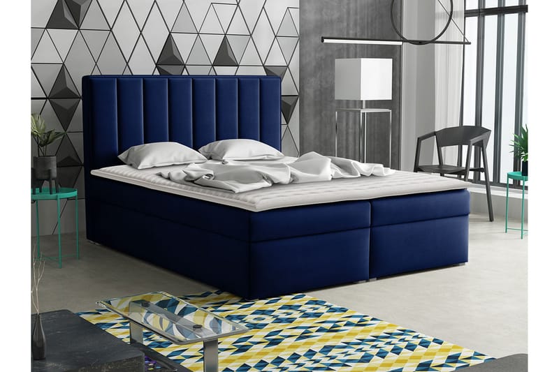Valasco Kontinentalsäng 180x200 cm - Blå - Möbler - Säng - Kontinentalsäng