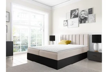 Vasil Kontinentalsäng 160x200 - Beige - Möbler - Säng - Kontinentalsäng