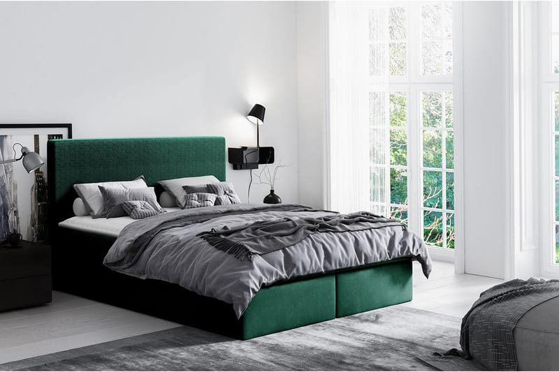 Laargard / Cosmo Sängpaket Kontinentalsäng 140x200 cm - Grön - Möbler - Säng - Kontinentalsäng