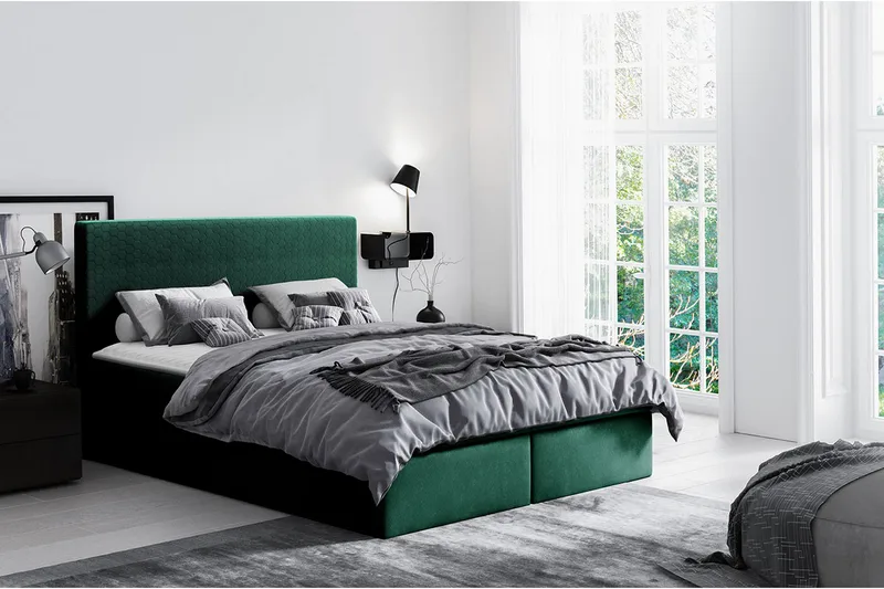 Laargard / Cosmo Sängpaket Kontinentalsäng 140x200 cm - Grön - Möbler - Säng - Kontinentalsäng