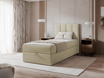 Laggano Sängpaket Kontinentalsäng 100x200 cm - beige - Möbler - Säng - Kontinentalsäng