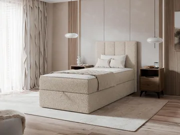 Laggano Sängpaket Kontinentalsäng 100x200 cm - beige - Möbler - Säng - Kontinentalsäng
