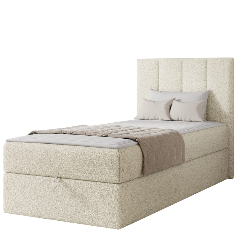Laggano Sängpaket Kontinentalsäng 100x200 cm - ljusbeige - Möbler - Säng - Kontinentalsäng