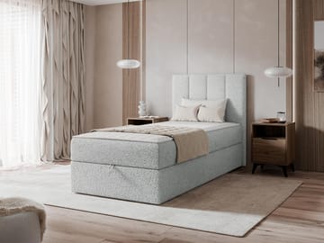 Laggano Sängpaket Kontinentalsäng 100x200 cm - ljusgrå - Möbler - Säng - Kontinentalsäng