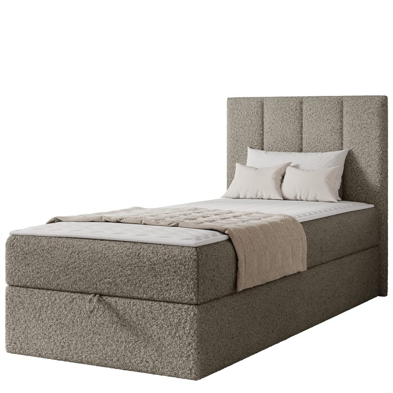 Laggano Sängpaket Kontinentalsäng 100x200 cm, taupe