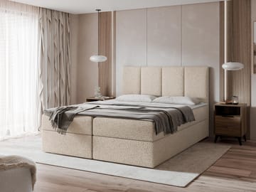 Laggano Sängpaket Kontinentalsäng 140x200 cm - ljusbeige - Möbler - Säng - Kontinentalsäng