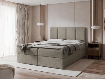 Laggano Sängpaket Kontinentalsäng 140x200 cm - taupe - Möbler - Säng - Kontinentalsäng