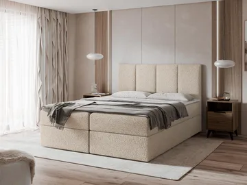 Laggano Sängpaket Kontinentalsäng 160x200 cm - ljusbeige - Möbler - Säng - Kontinentalsäng