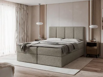 Laggano Sängpaket Kontinentalsäng 160x200 cm - taupe - Möbler - Säng - Kontinentalsäng