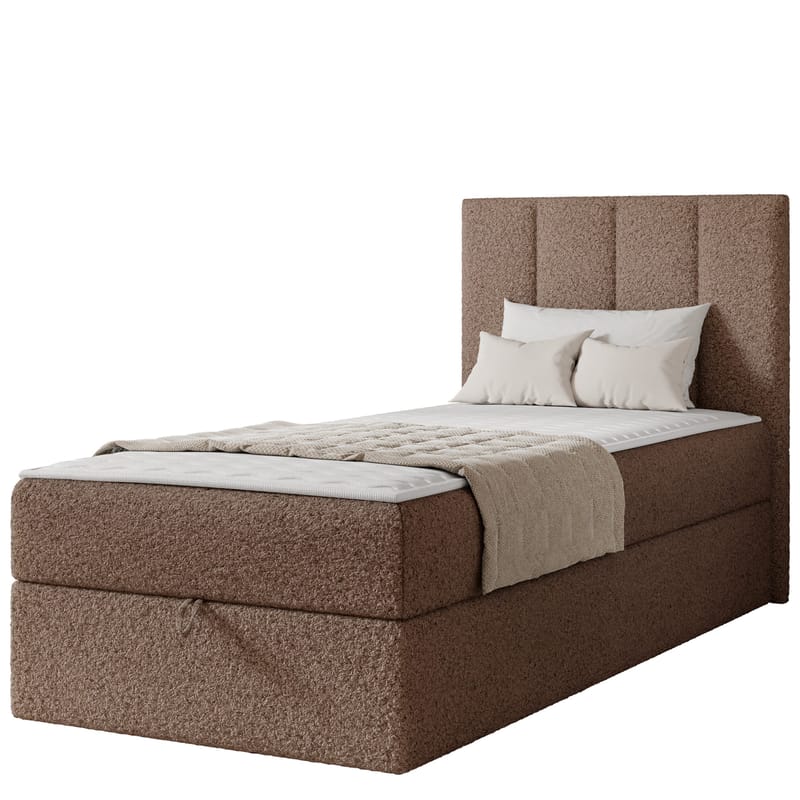 Laggano Sängpaket Kontinentalsäng 80x200 cm - Lambi 04 brun - Möbler - Säng - Kontinentalsäng