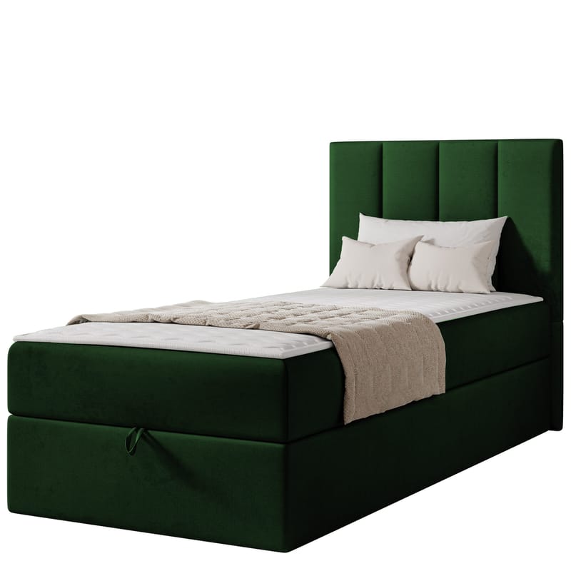 Laggano Sängpaket Kontinentalsäng 80x200 cm - Polo 889 grön - Möbler - Säng - Kontinentalsäng