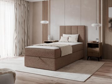 Laggano Sängpaket Kontinentalsäng 90x200 cm - brun - Möbler - Säng - Kontinentalsäng