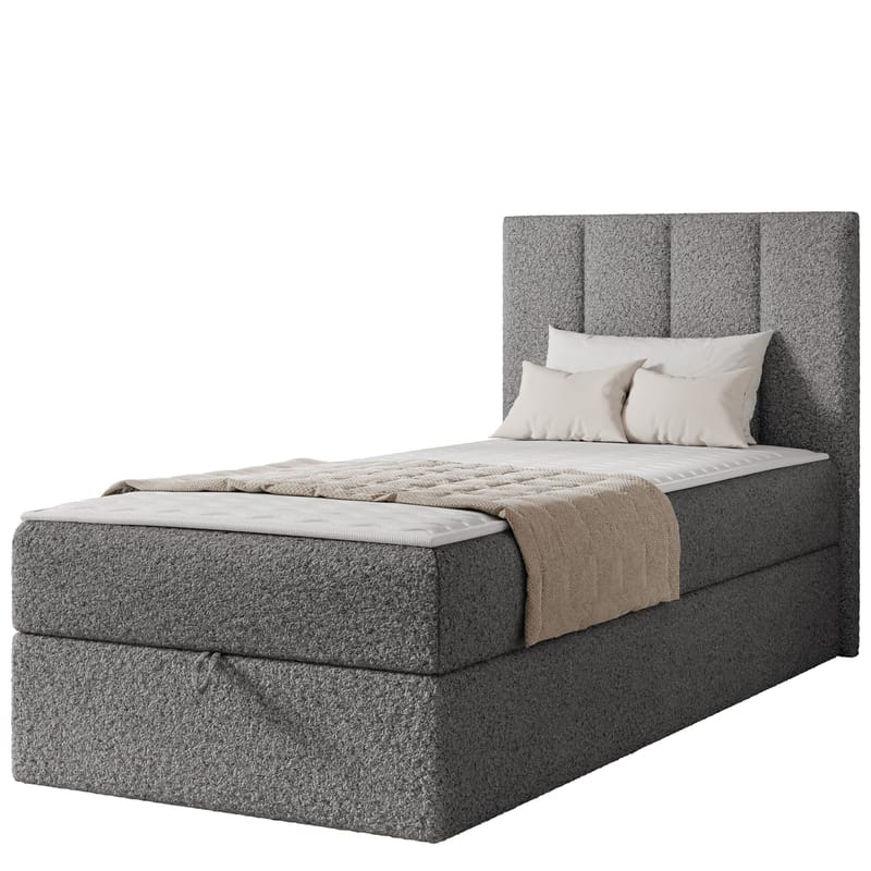 Laggano Sängpaket Kontinentalsäng 90x200 cm - mörkgrå - Möbler - Säng - Kontinentalsäng