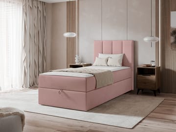 Laggano Sängpaket Kontinentalsäng 90x200 cm - rosa - Möbler - Säng - Kontinentalsäng