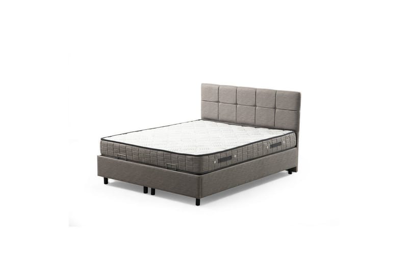 Lalmuni Sängpaket Ramsäng 160x200 cm - Ljusgrå - Möbler - Säng - Ramsäng