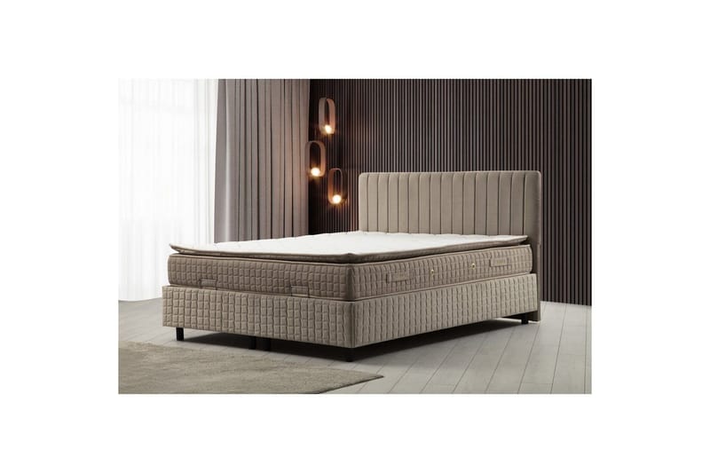 Lamal Komplett Sängpaket 150x200 cm - Brun - Möbler - Säng - Komplett sängpaket