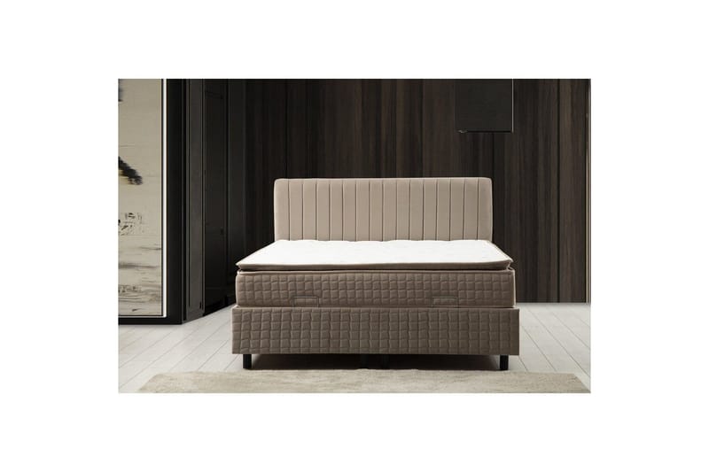Lamal Komplett Sängpaket 150x200 cm - Brun - Möbler - Säng - Komplett sängpaket