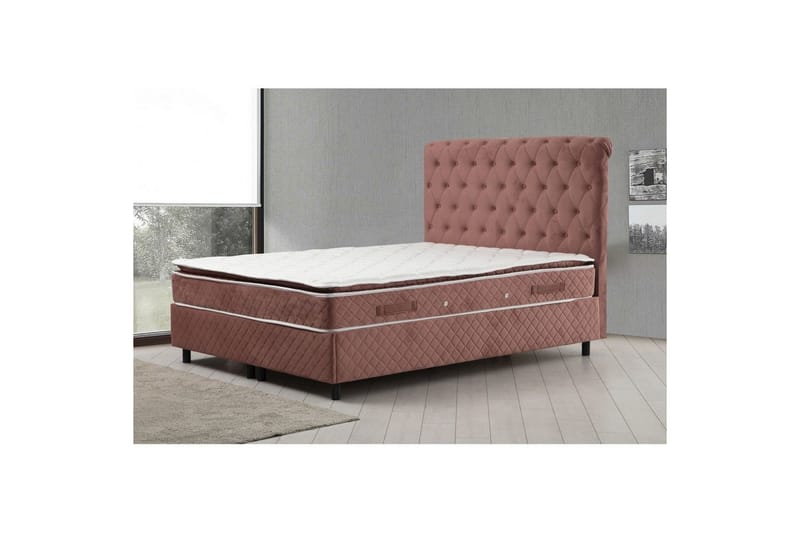 Lamoon Sängpaket Ramsäng 160x200 cm - Rodnadsrosa - Möbler - Säng - Ramsäng