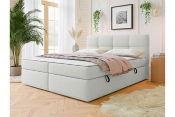 Leckersbo Komplett Sängpaket Kontinentalsäng med förvaring 140x200 cm - Vit - Möbler - Säng - Kontinentalsäng