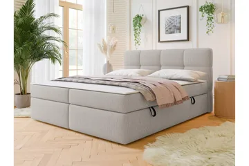 Leckersbo Komplett Sängpaket Kontinentalsäng med förvaring 180x200 cm - Beige - Möbler - Säng - Kontinentalsäng