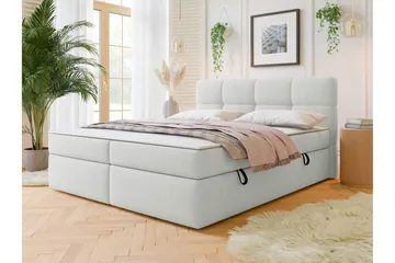 Leckersbo Komplett Sängpaket Kontinentalsäng med förvaring 180x200 cm - Vit - Möbler - Säng - Kontinentalsäng