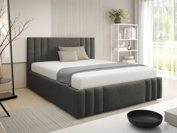 Lomren Sängram med förvaring 180x200 cm - grå - Möbler - Säng - Säng med förvaring