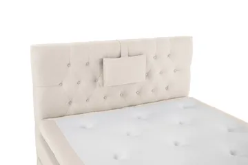 Lucky Komplett Sängpaket 120x200 Memory Diamant Sänggavel - Nackkudde Liten Beige - Möbler - Säng - Kontinentalsäng