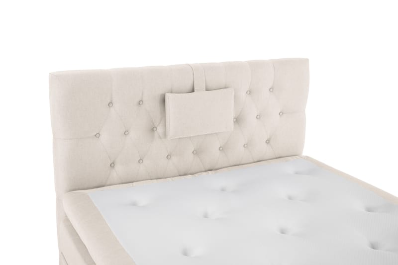 Lucky Komplett Sängpaket 120x200 Memory Diamant Sänggavel - Nackkudde Liten Beige - Möbler - Säng - Kontinentalsäng