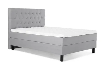 Lucky Komplett Sängpaket 120x200 Skum Diamant Sänggavel - Grå - Möbler - Säng - Kontinentalsäng